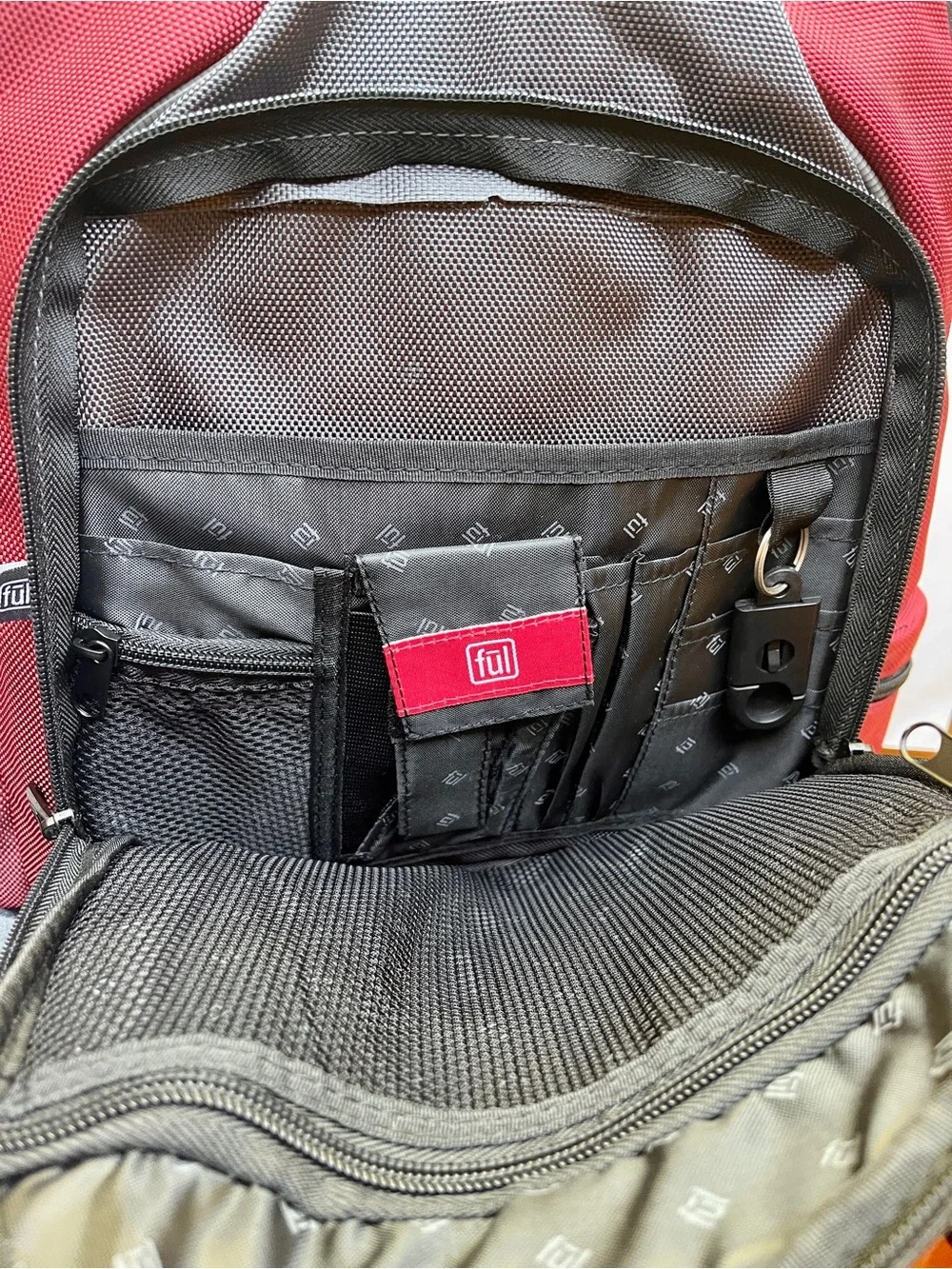 Ful Tennman Laptop Backpack Ballistic Nylon Multi-Pocket Tech Bag